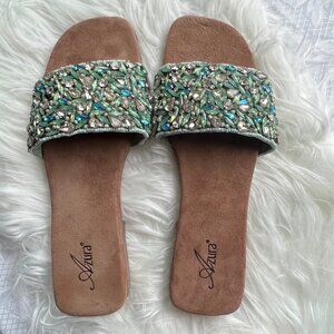 AZURA | Sizzling Slide Sandal Mint Green Size US 10. 5 / EU 41
